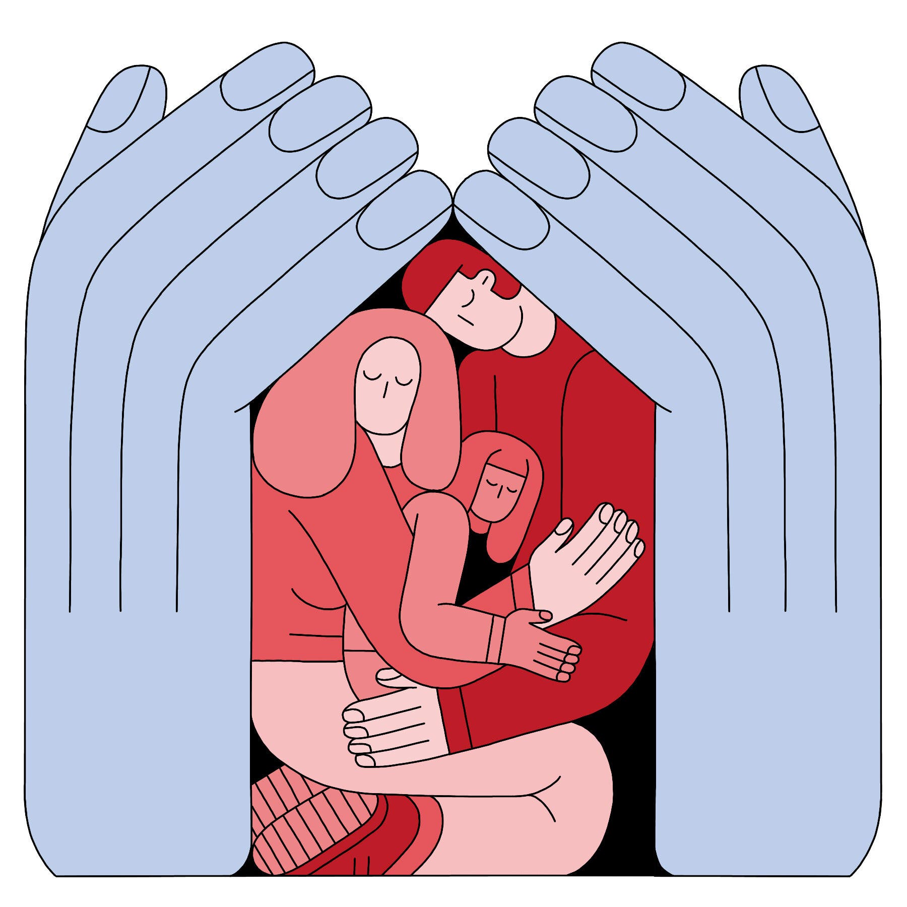 Family in Hands image