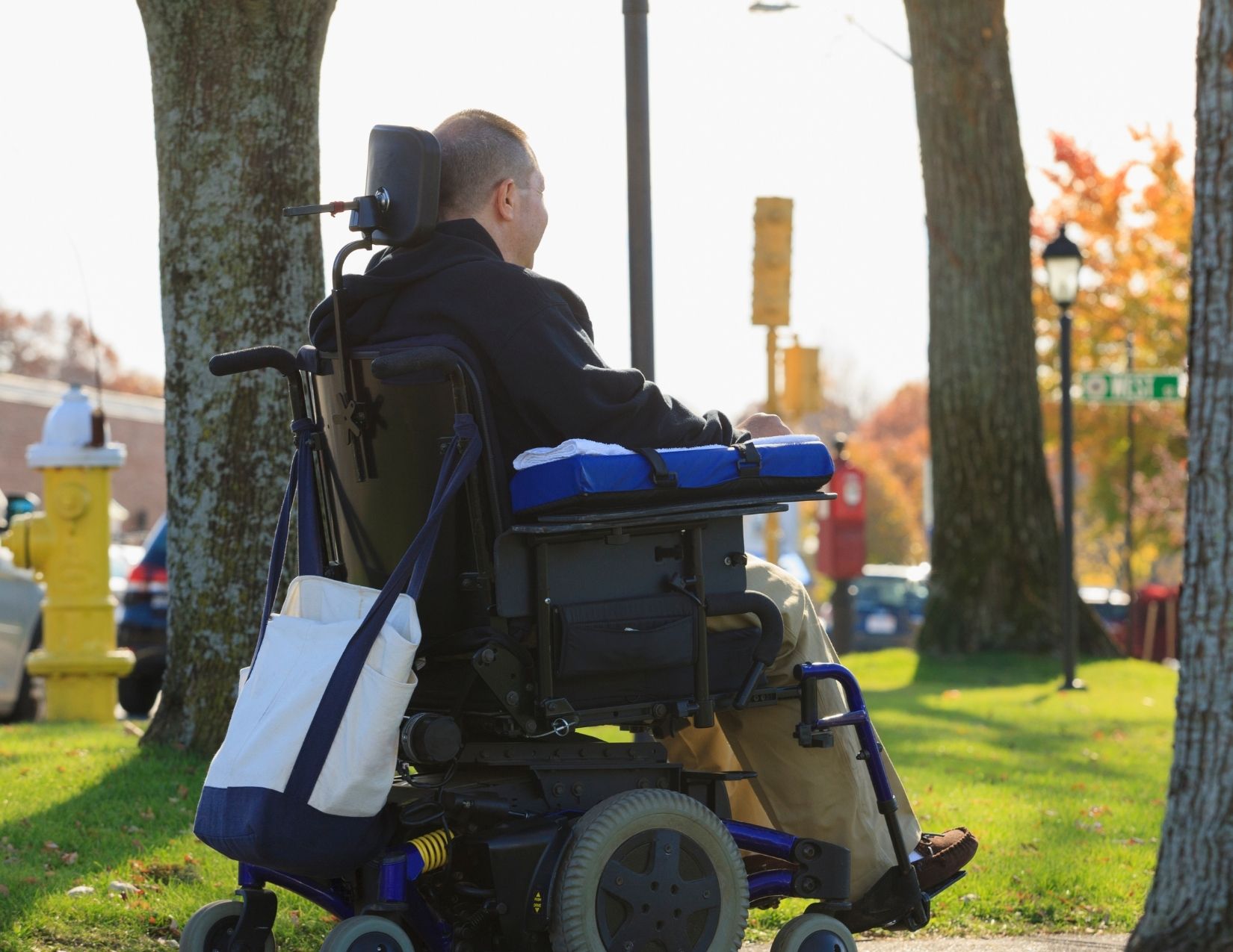 Man in wheelchair image