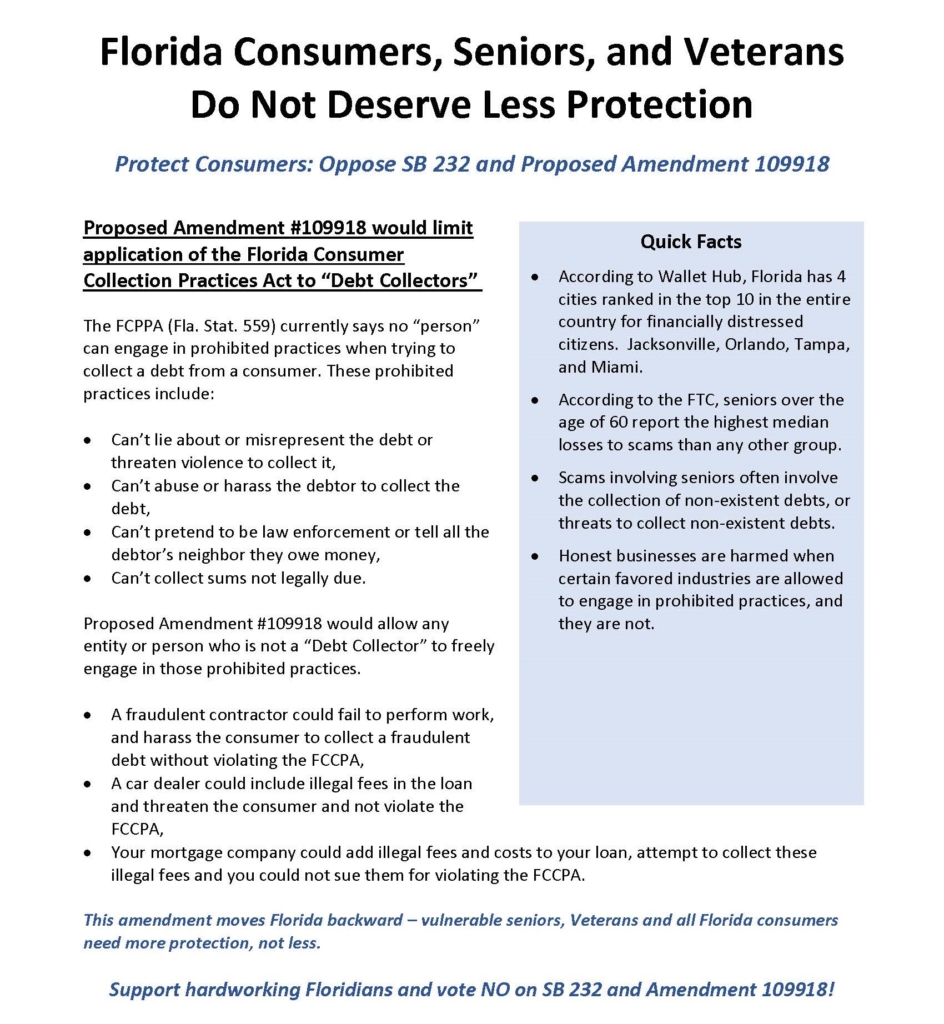 FCCPA One Pager